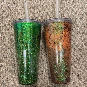 2 Snow globe tumblers!! Brand new!!